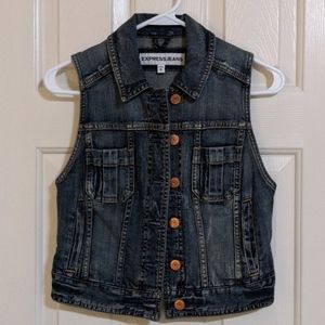 Express denim vest XS